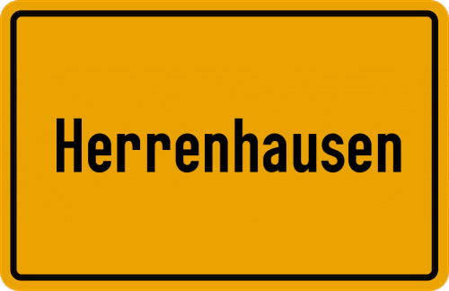 Ortsschild Herrenhausen