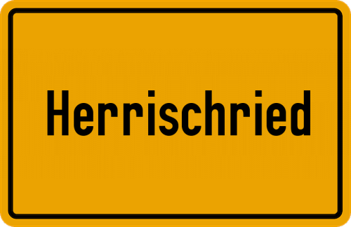 Ortsschild Herrischried