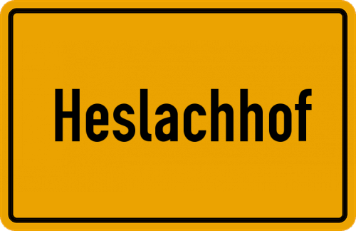 Ortsschild Heslachhof