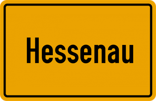 Ortsschild Hessenau