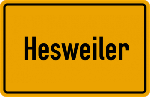 Ortsschild Hesweiler