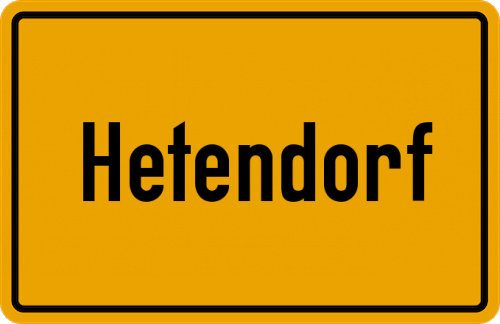 Ortsschild Hetendorf