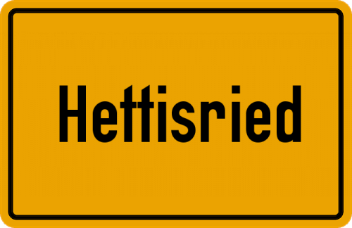 Ortsschild Hettisried
