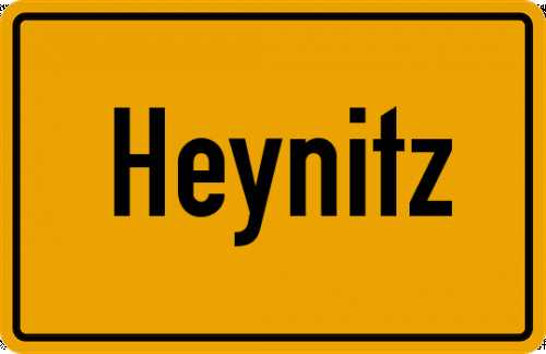 Ortsschild Heynitz