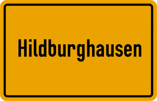 Ortsschild Hildburghausen