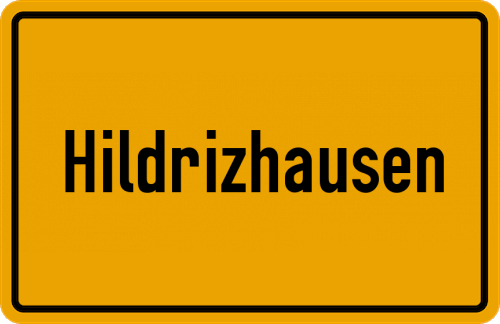 Ortsschild Hildrizhausen
