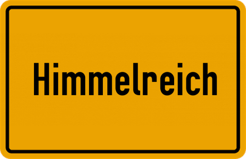 Ortsschild Himmelreich, Niederbayern