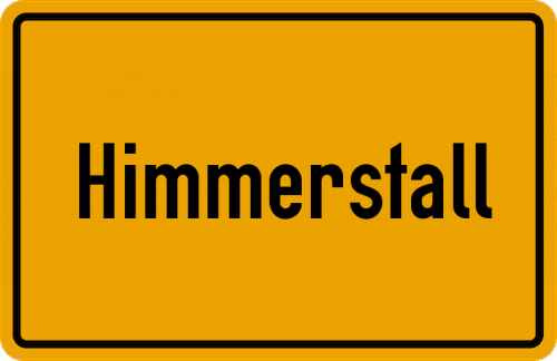 Ortsschild Himmerstall