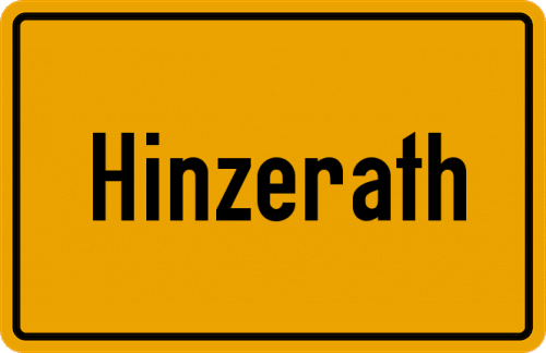 Ortsschild Hinzerath