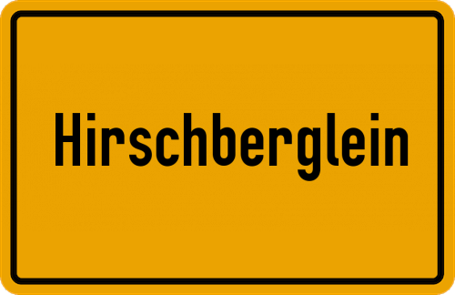 Ortsschild Hirschberglein