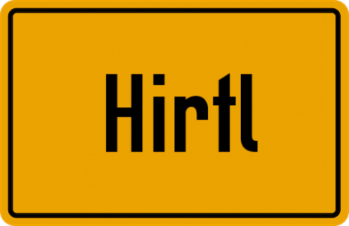 Ortsschild Hirtl