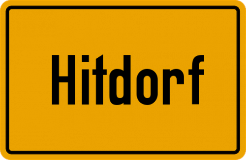 Ortsschild Hitdorf