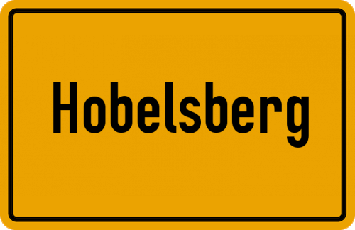 Ortsschild Hobelsberg