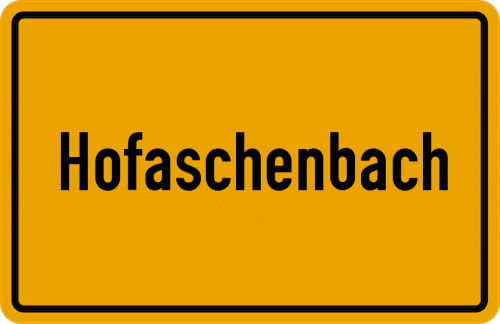 Ortsschild Hofaschenbach