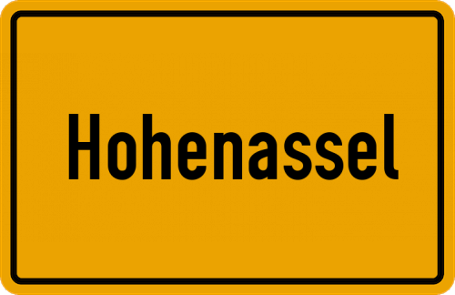 Ortsschild Hohenassel