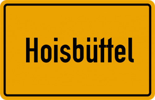 Ortsschild Hoisbüttel