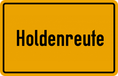 Ortsschild Holdenreute