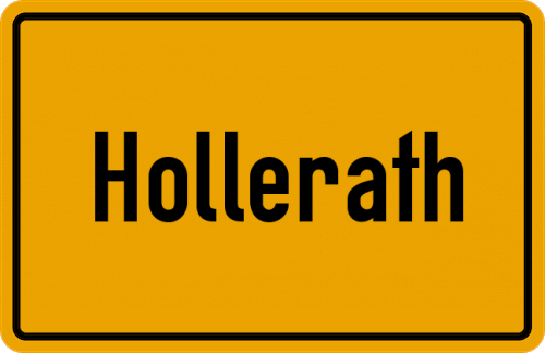 Ortsschild Hollerath