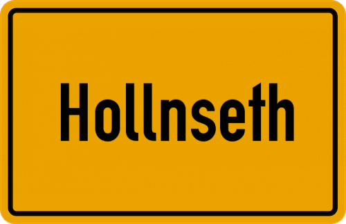 Ortsschild Hollnseth