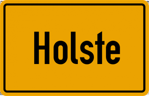 Ortsschild Holste
