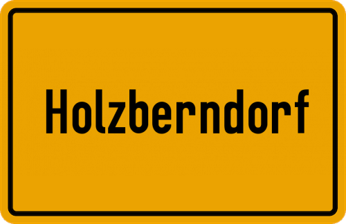 Ortsschild Holzberndorf