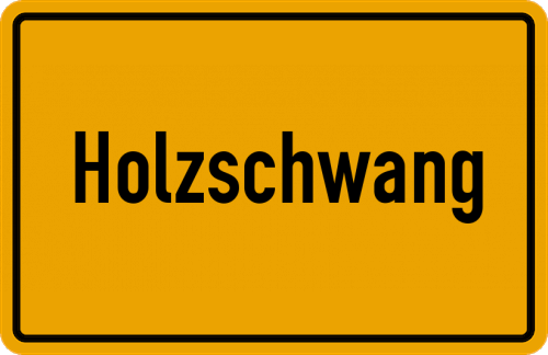 Ortsschild Holzschwang
