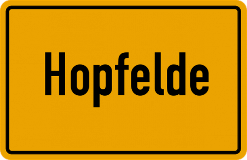 Ortsschild Hopfelde