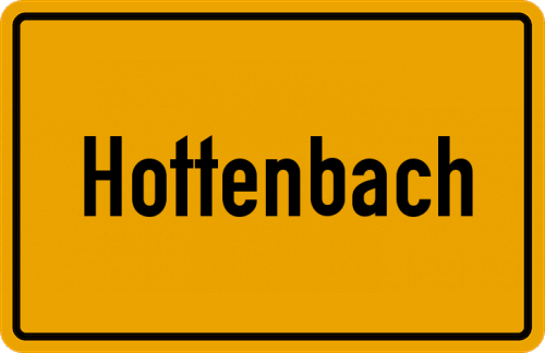 Ortsschild Hottenbach