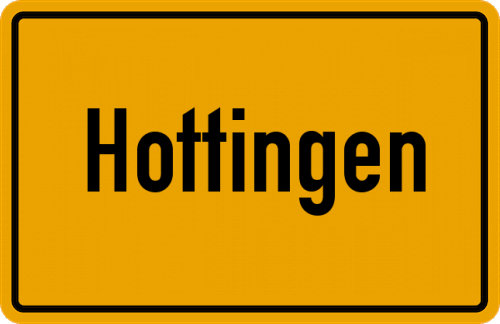 Ortsschild Hottingen