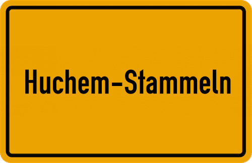 Ortsschild Huchem-Stammeln