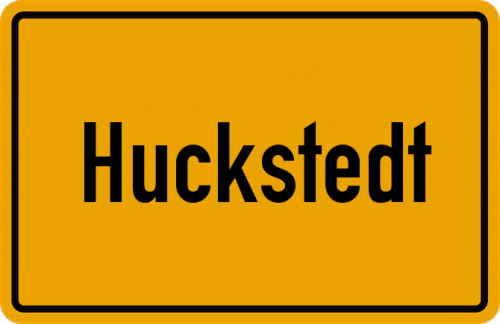 Ortsschild Huckstedt