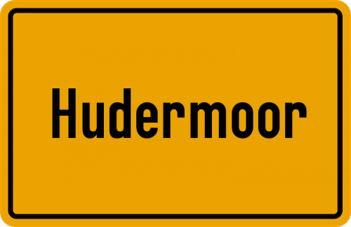 Ortsschild Hudermoor