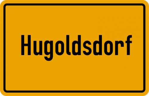 Ortsschild Hugoldsdorf