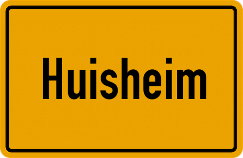 Ortsschild Huisheim