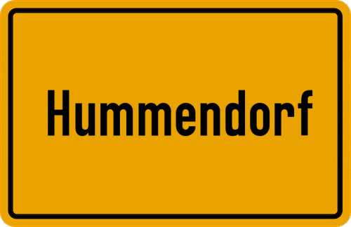 Ortsschild Hummendorf