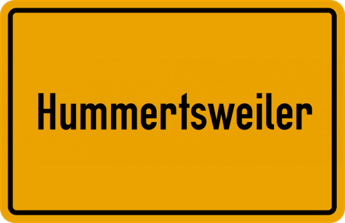 Ortsschild Hummertsweiler