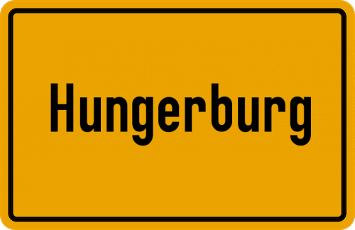 Ortsschild Hungerburg