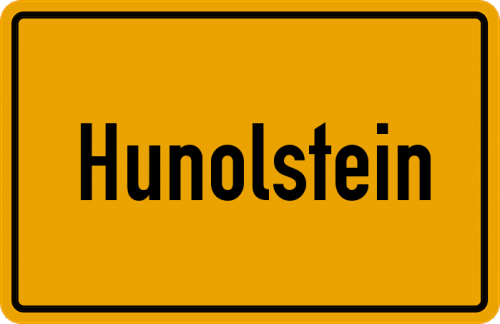 Ortsschild Hunolstein