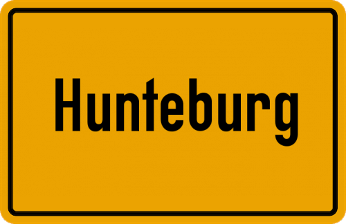 Ortsschild Hunteburg
