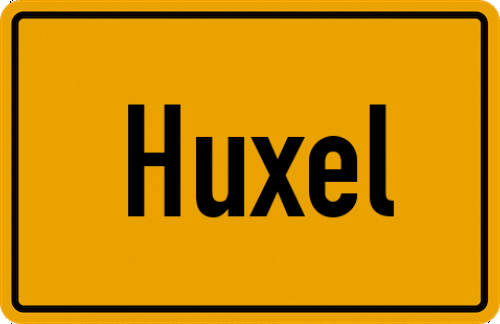 Ortsschild Huxel, Sauerland