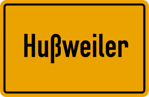 Ortsschild Hußweiler