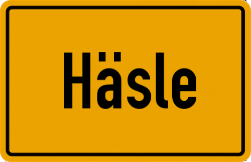 Ortsschild Häsle