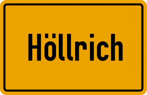 Ortsschild Höllrich