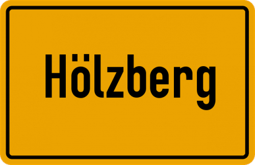 Ortsschild Hölzberg