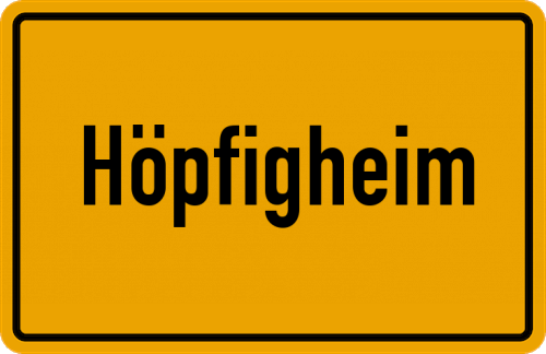 Ortsschild Höpfigheim