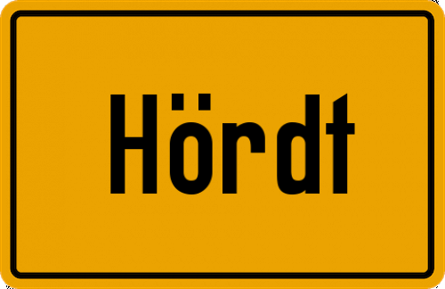 Ortsschild Hördt, Pfalz