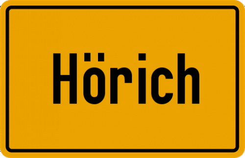 Ortsschild Hörich