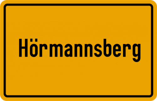 Ortsschild Hörmannsberg