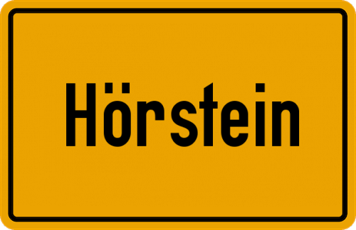 Ortsschild Hörstein