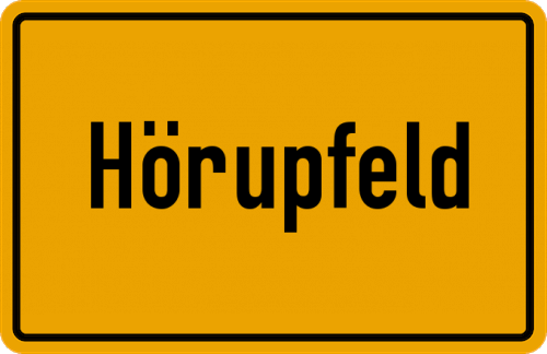 Ortsschild Hörupfeld